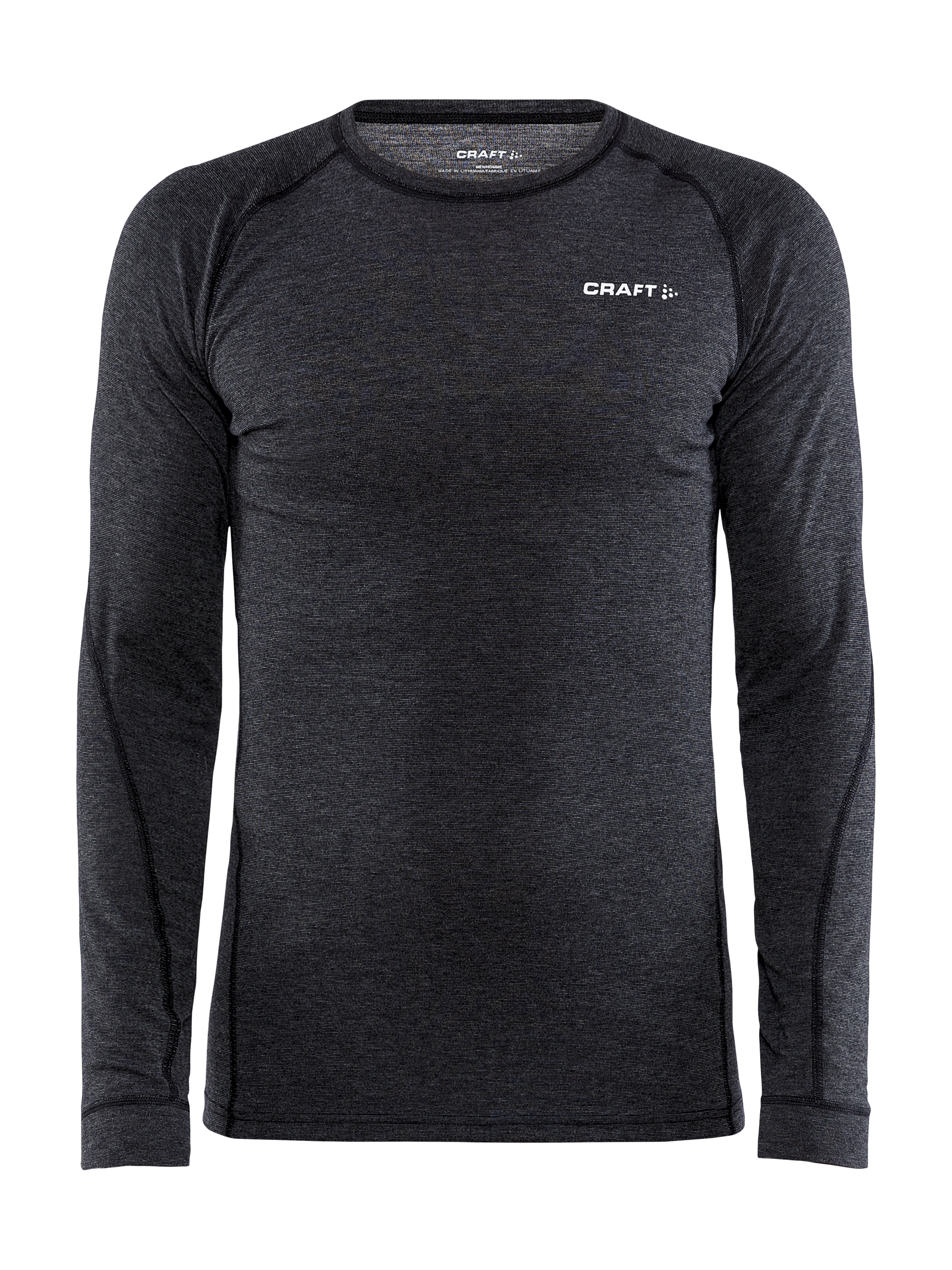 Craft Men's Charcoal Gray Base Layer Shirt.