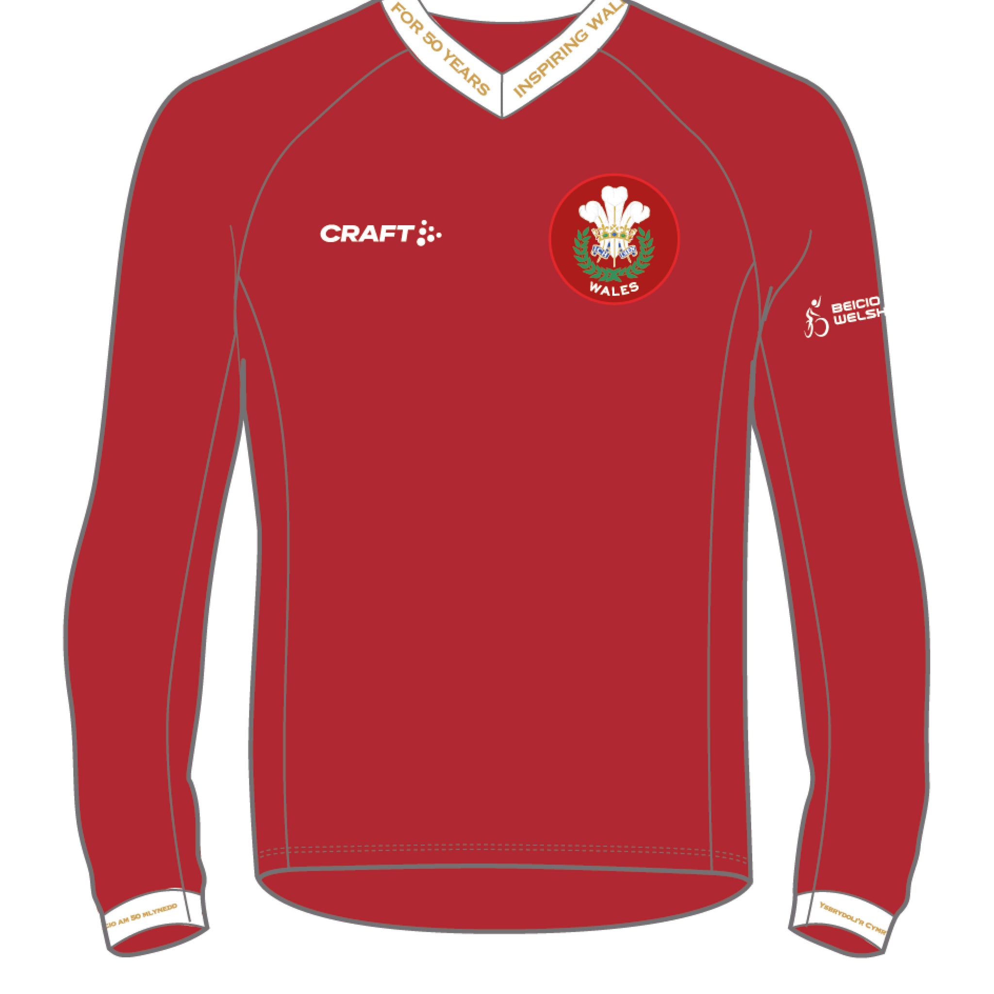 Welsh Cycle 50th Anniversary Long Sleeve Loosefit Jersey