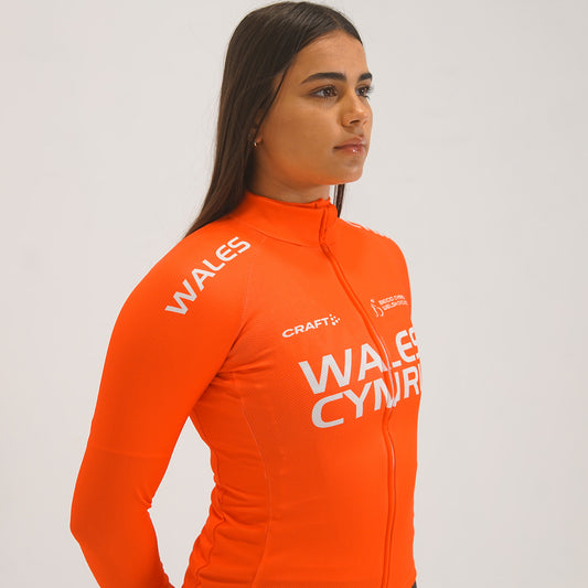 WALES REPLICA CYCLE LONG SLEEVE THERMAL JERSEY WOMEN
